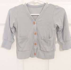Kyte BABY Jersey Cardigan Fog